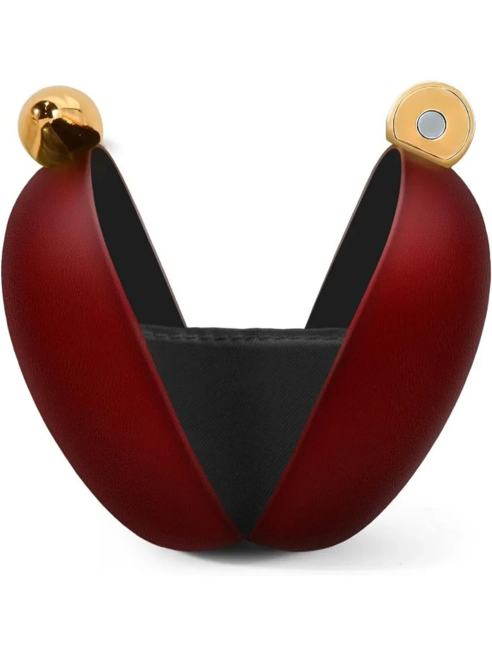 Women's Leather Red Tortoise Shell Acrylic Clutch Purse Gold Evening Handbag